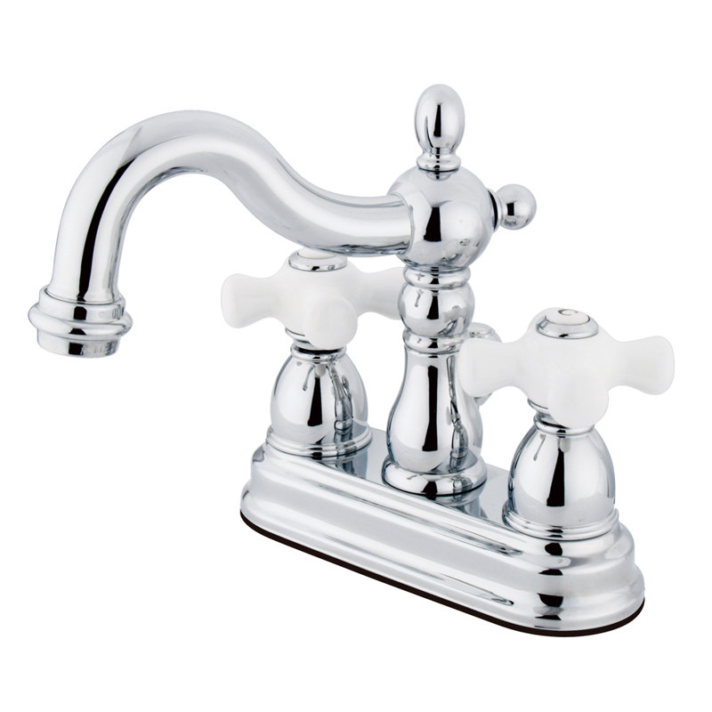 Kingston Brass Heritage Centerset Bathroom Faucet with Drain Assembly